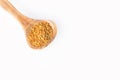 Bee pollen grains - White background. Top view Royalty Free Stock Photo