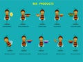 Bee products Royalty Free Stock Photo