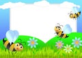 Bee scrapbook Royalty Free Stock Photo