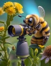 A bee with a telescope discovers an extraordinary secret in the garden.