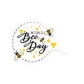 Bee vector icon illustration design template