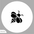 Bee vector icon sign symbol Royalty Free Stock Photo