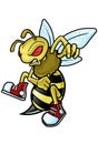 Bee Mascot Royalty Free Stock Photo