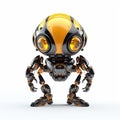 Bee or wasp robot, robotic insect isolated over white background. Created with generative Ai Royalty Free Stock Photo