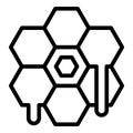 Bee wax icon outline vector. Candle making
