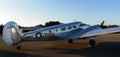 WW2 Beech C45H Marine aircraft on tarmac