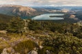 Beech forest above lake Rotoiti in Nelson Lakes National Park Royalty Free Stock Photo