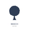 Beech icon. Trendy flat vector Beech icon on white background fr