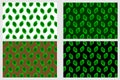 Beech leaf - vector pattern