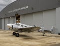 Beech Model C-45H on display at Dallas Executive Airport during Aviation Discovery Fest. Royalty Free Stock Photo