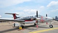 Beechcraft King Air 350ER special mission aircraft on display at Singapore Airshow