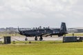 Beechcraft Texan trainer taxiing to the runway