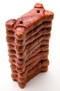 Beef Basted Dog Biscuits Stacked Royalty Free Stock Photo