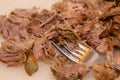 Beef being cooked in a large pot, Cow meat being cooked, Nigerian cuisine