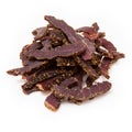 Beef Biltong strips Royalty Free Stock Photo