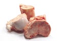 Beef bones with marrow for broth Royalty Free Stock Photo