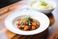 beef bourguignon served with a side of mashed potatoes Royalty Free Stock Photo
