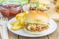 Beef brisket sliders Royalty Free Stock Photo