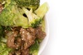 Beef and Broccoli Chinese Food Royalty Free Stock Photo