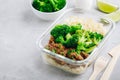 Beef Broccoli Stir Fry Meal Prep lunch box container