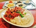 Beef bulgogi and rice with banchan