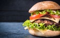 Beef burger Royalty Free Stock Photo