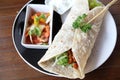 Beef burrito Royalty Free Stock Photo