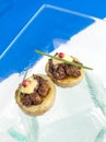 Beef canapes