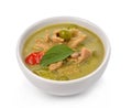 Beef or chicken green curry Royalty Free Stock Photo