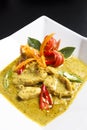 Beef or chicken green curry Royalty Free Stock Photo