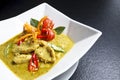 Beef or chicken green curry Royalty Free Stock Photo