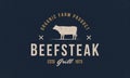 Beef, Cow logo.