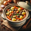 Beef curry with vegetable on top Royalty Free Stock Photo