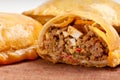 Beef empanada close-up