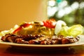 Beef fajitas with salad Royalty Free Stock Photo