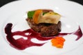 Beef fillet with roasted porcini mushrooms