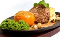 Beef Fillet with vegetables Royalty Free Stock Photo