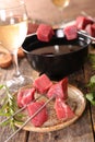 Beef fondue Royalty Free Stock Photo