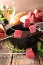 Beef fondue Royalty Free Stock Photo