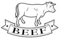 Beef food label