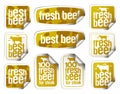 Beef golden stickers set - best and fresh beef