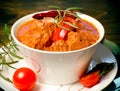 Beef goulash - stew in bowl Royalty Free Stock Photo