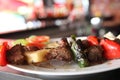 Beef kababs on the grill Royalty Free Stock Photo