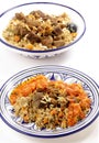Beef kabsa meal with bowl vertical Royalty Free Stock Photo