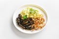 Beef liver with mashed potatoes and onion Royalty Free Stock Photo