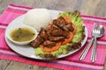 Beef lok lak, cambodian national dish.