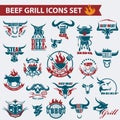 Beef meat icons