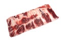Beef Meat. Raw Black Angus Marbled Beef Ribs Isolated Royalty Free Stock Photo