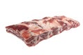 Beef Meat. Raw Black Angus Marbled Beef Ribs Isolated Royalty Free Stock Photo