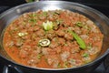 Beef meatballs at an egyptian restaurant buffet